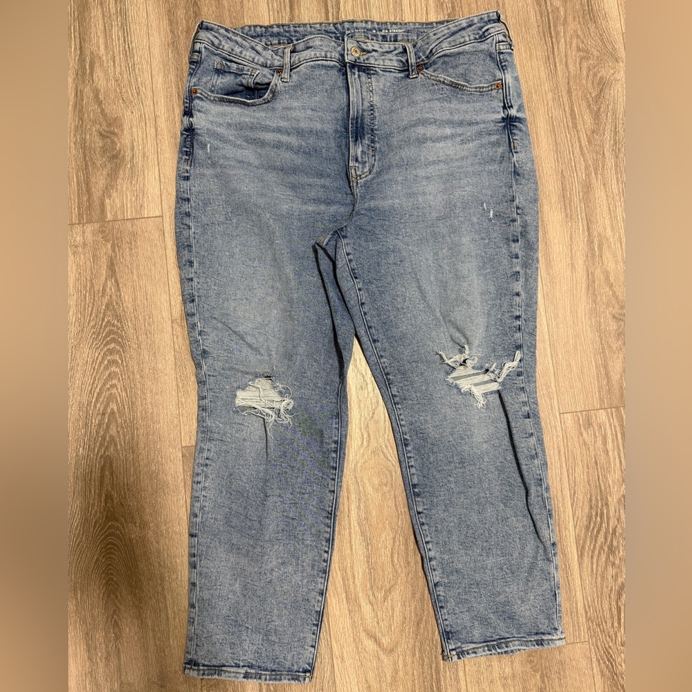 Old Navy Distressed Blue Jeans